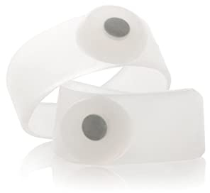 InnovaGoods - 2er Pack Magnetringe zur Gewichtsreduktion, Stimuliert Akupunkturpunkte, Fördert Fett- und Toxinabbau, Verbessert Durchblutung, Unisex, Silikon, Transparent