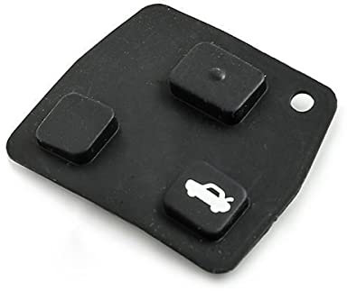 2 o 3 Tasti Gomma Pulsante Chiave Telecomando per Toyota Yaris Accessori