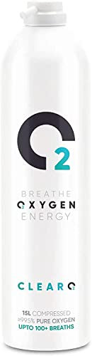 ClearO2 Bidon d'oxygène de 15 L | Oxygène respiratoire pur dans une boîte en aluminium léger | Fabriquée en Grande-Bretagne (boîte de rechange, 15 l)