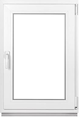 Premium Kellerfenster Von Fenstiger - Kunststofffenster Weiß BxH 600 x 800 mm - Garagenfenster/Gartenhaus Fenster BxH 60 x 80 cm 2-fach Verglast - Din Rechts-Funktion Dreh Kipp Fenster-Alle Größen