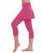 Yowablo Leggings Frauen Casual Rock Tennis Hosen Sport Fitness Cropped Culottes (L,2Pink)