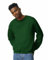 Gildan Felpa Girocollo in Pile Style G18000 Maglia di Tuta, Verde Bosco, XXL Uomo