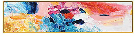 Tableau Peinture Huile sur Toile, Peinture Au Couteau De Texture Colorée Fauvisme Oeuvre d'art Moderne Peintures Abstraites Peint À La Main Peintures À l'huile sur Toile Art Mural pour Salon