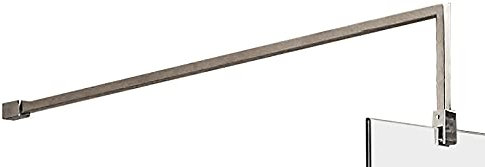 nuie FIX023 Modern Bathroom Wetroom Screen Support Arm, Chrome