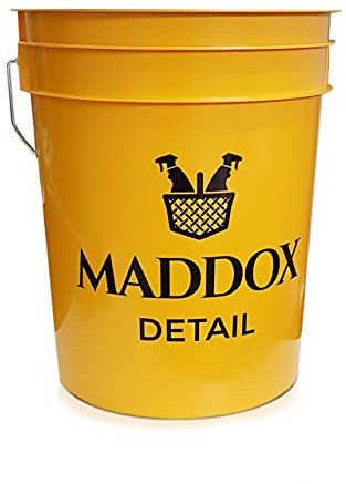 Maddox Detail - Cubo de Limpieza Coche de 20L: Imprescindible para tu Kit Limpieza Coche y Proceso de Detailing Coche, Garantizando un Lavado Seguro y Eficiente en Cada Uso | Car Wash Bucket
