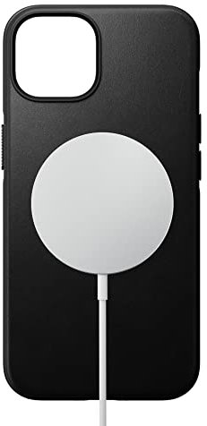 Nomad Modern Case, Leder-Schutzhülle für iPhone 14, mit MagSafe, schwarz
