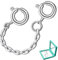 Necklace Extender Silver Sterling Chain Extension for Women Bracelet Safety Security Link for Normal Size Jewelry 3mm Width 2.3 Length