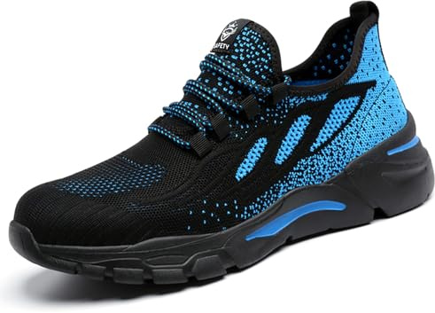 HYCOPROT Chaussures de Sécurité Hommes Femmes Baskets en Acier Chaussures de Travail Légères Et Respirantes Chaussure de Sécurité de Sécurité Chaussures de Protection