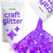 Hemway Craft Glitter - Fluorescent Purple | 100g Multi Size Metallic Sequin Flakes for Resin & Epoxy Crafts | Supplies for Tumblers, Cards, Jewellery, Candle, Hair, Face, Body & Nail Art