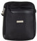 Herren-Schultertasche Coveri Art CW 5541, klein, geräumig, mit mehreren Taschen, verstellbarer Schultergurt, Maße in cm: Höhe 18 - Breite 15 - Dicke 4, Nero
