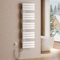 S'AFIELINA Radiateur de Salle de Bain avec Thermostat 1320x400 mm, 600W, Sèche-Serviettes à Panneau Plat avec Tige Chauffante, Raccordement Latéral, Blanc (RAL9016)