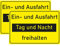 INDIGOS UG - Schilder - 300x200 mm - Schild 2 Stück - Einfahrt und Ausfahrt freihalten - Aluverbundplatte - für Garage, Hotel, Parkplatz, Schule, Carport, Firma