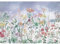 Novart Fototapete Blumenwiese Blau Vlies Wand Tapete Wohnzimmer Schlafzimmer Dekoration - Made in Germany - N9130010a