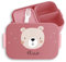 Kinder Bento Box Midi Lunchbox für Mepal Bentobox - Boho Bär Brotdose Bärenmotiv I Bären I Bear - 900 ml - Rosa - kita geschenke einschulung jause snackbox dose name frühstücksdose brotbox