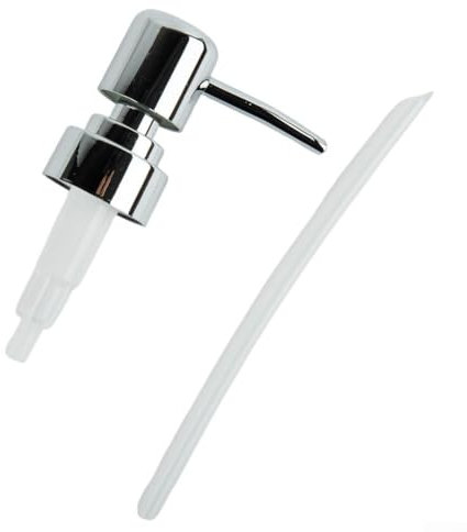 Dispenser Pump Replacement, Dispenser Pump Head, Lotion Dispensers Pump Head Soap Dispenser Pump Bathroom Head Replacement For Bath Bottle 28 Thread(Silver)