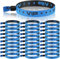 Otuuz 100 Packungen VIP Armbänder für Veranstaltungen Stoff Einlassbänder Party Armbänder VIP Identifikationsarmbänder für Events Konzert Festival Geburtstag Hochzeit (Blau)