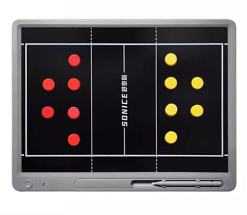 15 zoll Taktikmappe Volleyball, Professional Elektronisches Volleyball Taktiktafel Volleyball Coach Board mit Aktualisiert Flexiblem LCD Schreibtafel und Stifte,Ideal für Taktiken und Spielanpassungen