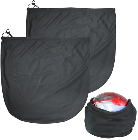 LNGJIN Borsa per Casco Moto Universale - Set di 2 Pezzi, Zaino Porta Casco per Scooter, 43 x 47 cm