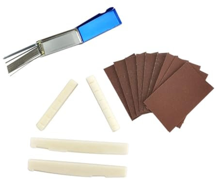 ifundom 14piezas Herramientas De Reparación De Guitarras Limas De Lija Para Pulir Tuercas De Guitarra Casa De Luthier