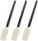 3 Silicone Jar Spatulas, 9-Inch Flexible Spatulas with Wooden Handle Resistant to High Heat - Pack of 3