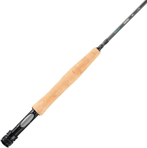 Shakespeare Cedar Canyon Elite Fliegenrute - Premium Kohlefaser-Konstruktion, mittelschnelle Aktion Fliegenfischerrute für Präzisionswürfe, 4pc, Leichter Aluminium-Rollensitz, Korkgriff, 9ft 5/6 wt