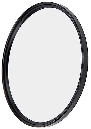 Camera Filter Cap, Camera UV Filter Lens Solar Filter Solar Lens Filter Accessory for Photography Filming (58mm)