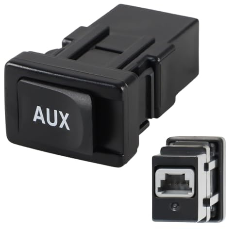 KPALAG Aux Port Input Auxiliary Jack Audio Stereo Adapter Compatible with Toyota Camry 2007-2008 4Runner RAV4 FJ Cruiser Prius Yaris Lexus LS460 ES350 2007-2010 Replace# 86190-06010 86190-53010