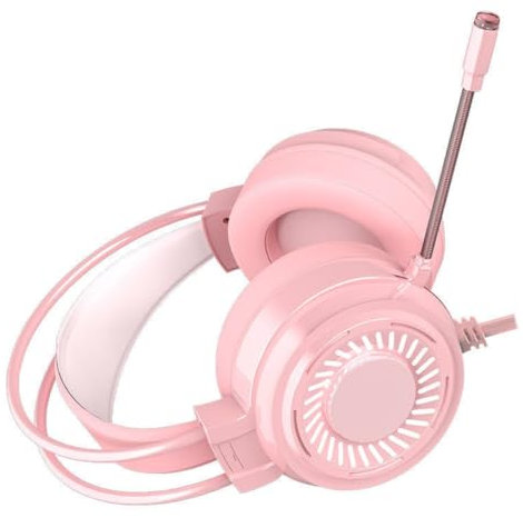 Limtula Auriculares para Juegos Ordenador Auriculares con Micrófono Fácil Control Sonido Y Orejeras Transpirables Sonido 4D