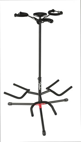 Fender Verstellbarer 3er Gitarrenständer mit Stützgabel