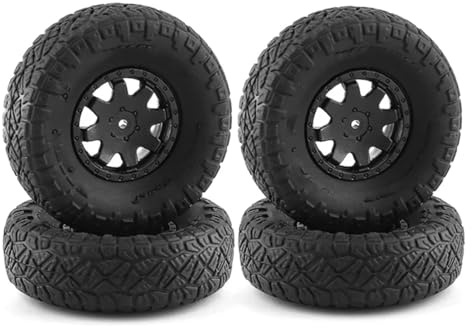 XAQRYQO RC Felgen Reifen Für Kyosho Für Mini-Z 4X4 RC Crawler Auto-Upgrade-Teile Ersatzzubehör 4-teiliger Gummireifen-Radreifen