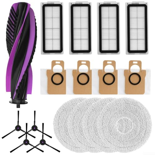Kit di parti di ricambio per aspirapolvere robot JONR P20-PRO e T5-PRO con filtro HEPA, panni per mocio (A)