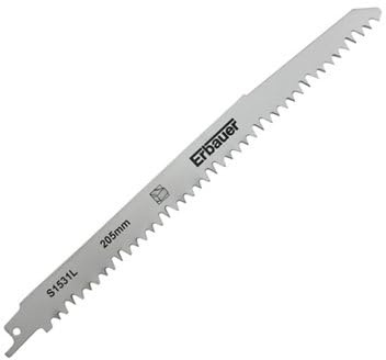 Erbauer 2 lames de scie égoïne U droite S1531L 240 mm
