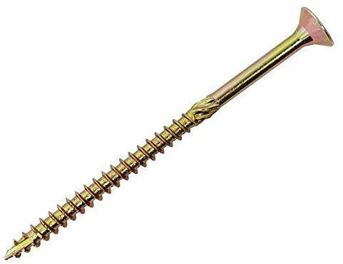 Spectre Advanced Multi-purpose Woodscrews | 5.0 x 90mm | Zinc Yellow Passivated | Bulk Box 300