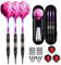 sanfeng Dartpfeile, Dartpfeile mit Kunststoffspitze 18 Gramm, 3 Stück Profi Softdarts Pfeile 16 Gramm für Elektronische Dartscheibe, 6 Aluminum Shafts Flights 50 Anti-Lose Gummiringe 30 Spitzen