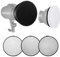 Neewer Standardreflektor 7 Zoll/18cm weicher Diffusor mit 20/40/60 Grad Wabengitter für Bowens Montage Studio Blitzlicht Monolight