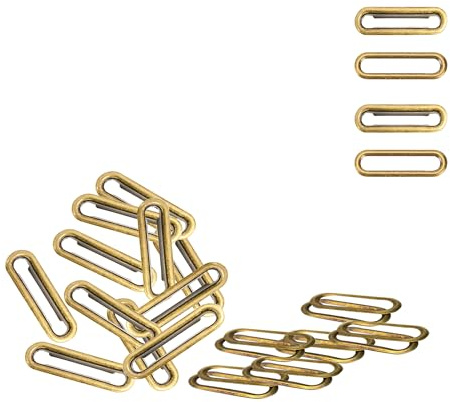 WedDecor Ovale Messingösen mit Unterlegscheiben, rostfreie Ösen für Lederarbeiten, Schreibwaren, DIY-Kunst- und Handwerksprojekte, Vinyl-Bannerherstellung, Bronze, 30 mm, 100 Stück