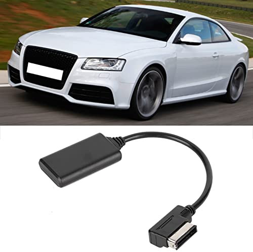 Qiilu AUX Kabel für MMI, Aux Adapter Bluetooth, ABS Bluetooth5.0 AUX-Musikschnittstellenadapter Audiokabel Passend für AMI MMI MDI für Q5///R7/S5//A6L /A8L /A4L Schwarz