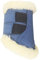 EQuest Soft Gamaschen Melange Weblammfell Klettverschlüsse für Minishetty und Shetty (Minishetty, Navy-Nature)