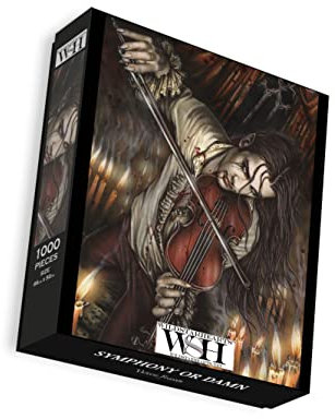 Symphony or Damn 1000-teilige Puzzlespiele für Erwachsene, Gothic Romantik Dunkle Fantasy Puzzle (Inklusive Poster-Puzzle-Anleitung)