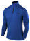 TCA Veste Running Homme Hiver - T Shirt Running Homme Manches Longues Quickdry Fusion Pro avec Fermeture Éclair à Mi-Poitrine pour Course Jogging - Bleu, L