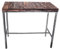 CHYRKA® Bartisch Stehtisch Barhocker Barstuhl BarMöbel KOMARNO Loft Vintage Bar Industrie Design Handmade Holz Metall (Natur, Tisch 90x40 cm)