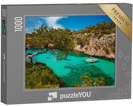 puzzleYOU: Puzzle 1000 Teile „Azurblaues Meer von Cala Pi, Mallorca, Spanien“ – aus der Puzzle-Kollektion Spanien
