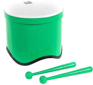 TOCA World Percussion Freestyle 2 Tom Tom (optimale Trommel für Drum Circles, Schulen & Kindergärten, aus robustem Synthetikmaterial, Durchmesser: 9,5, Höhe: 8), Green