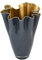SIGNATURE HOME COLLECTION Glasvase Gold grau Blumenvase mundgeblasen 21 x 21 x 30 cm, CO-17-RG-LM
