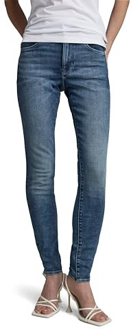 G-STAR Damen 3301 Skinny Jeans, Blau (Faded Cascade D05175-C051-C606), 25W / 30L