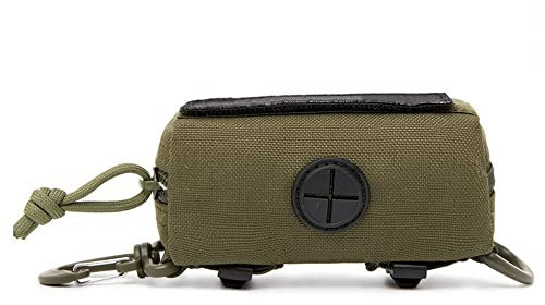 MiOYOOW Hundekotbeutelspender, tragbarer Rei?verschluss, Hundekotbeutel, Leinen-Befestigung f?r Leine