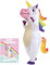 AirSuit® Aufblasbare Verkleidung XXL Einhorn | Ungewöhnliches aufblasbares Kostüm | Premium Qualität | Erwachsenengröße | Polyester | Angenehm zu tragen | Inklusive Aufblassystem | OriginalCup®
