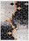 Mazovia Modern Teppich - Kurzflor Waschbar - Weich Teppich für Wohnzimmer, Schlafzimmer, Esszimmer – Teppiche Marmor Geometrische Muster - Grau 120 x 170 cm