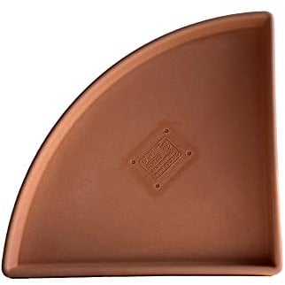 Garden Italia Vasi Sottovaso Angolare in Resina LAN 45 cm. Interno 45 x 45 in Resina Colore IMPRUNETA Made in Italy per Esterni - infrangibile - Resistente al Gelo