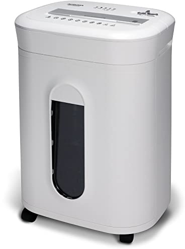 Aurora Heavy Duty Anti-Jam 15-Sheet Crosscut Shredder/60 Min Run Time/ 6-Gallon Pullout Basket, White